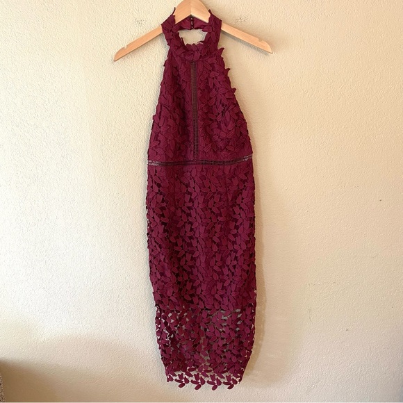 Bardot Gemma Lace Halter Dress - Picture 2 of 11